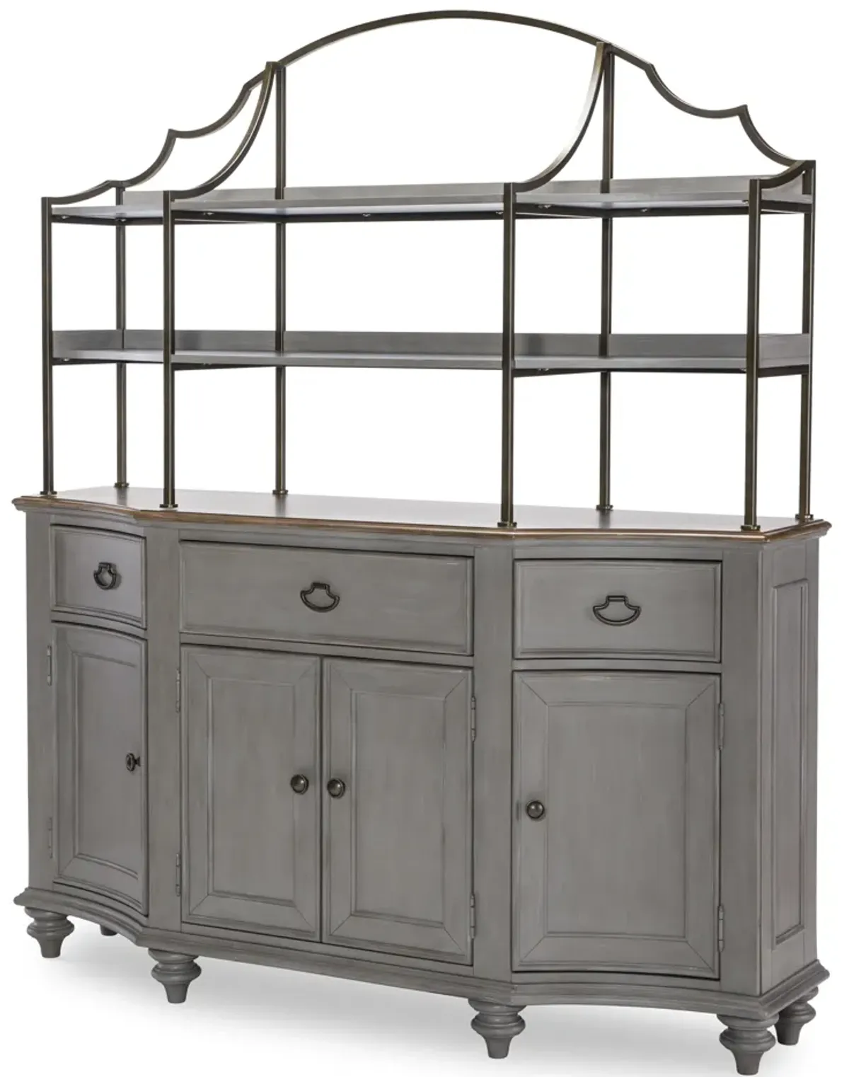 Kingston (Sandalwood Brown + Tweed Gray) Hutch