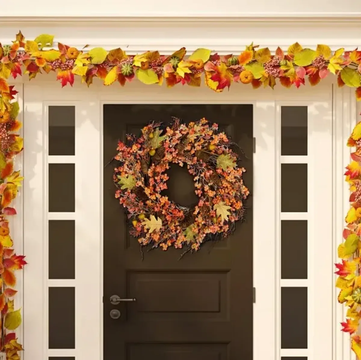 FX 26" BERRY WREATH W/ ACORNS