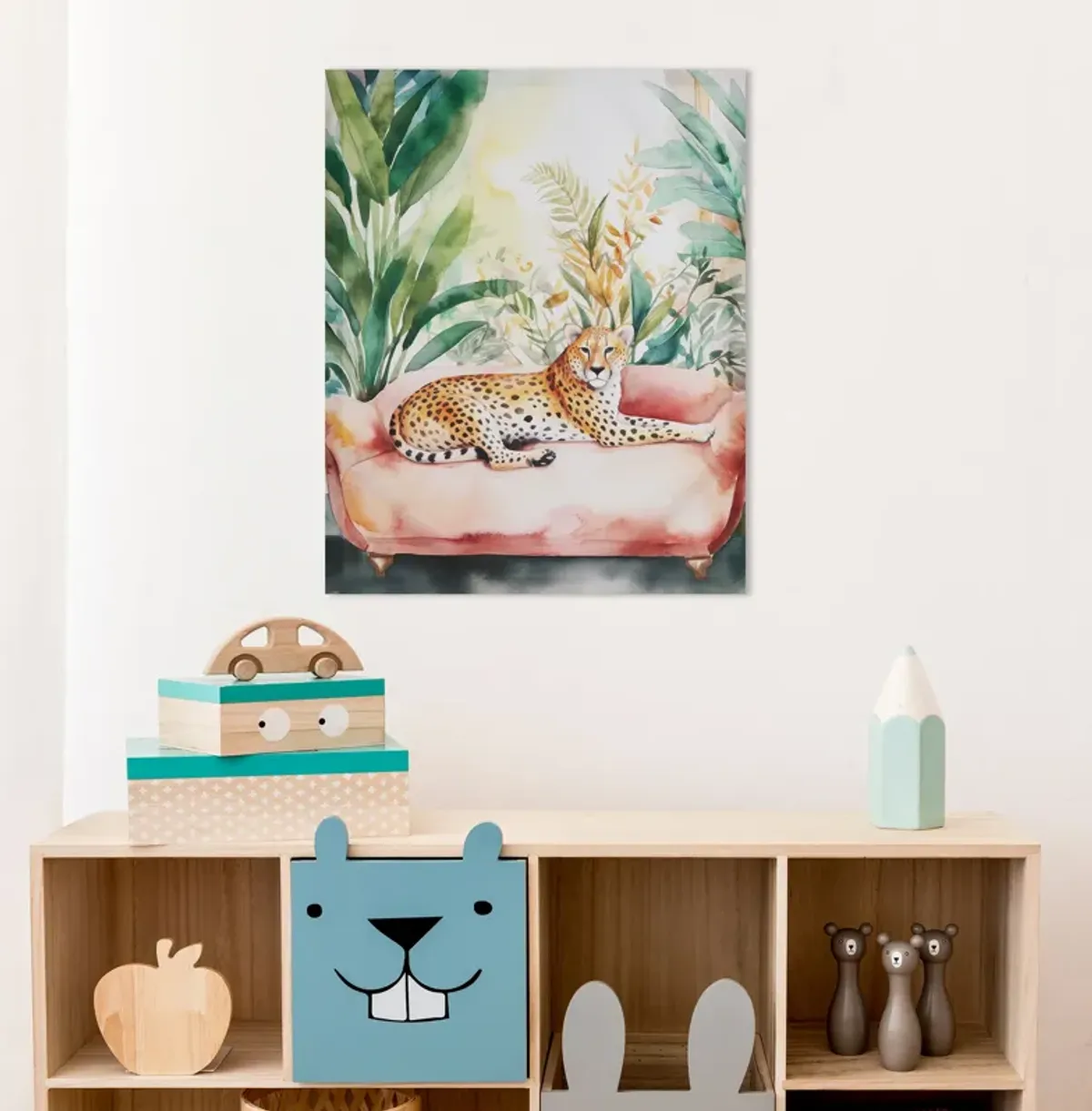 Jungle Cheetah Canvas Wall Art