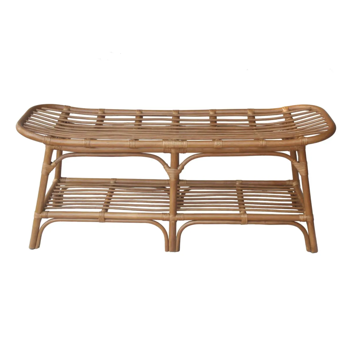 Damara Rattan Bench 