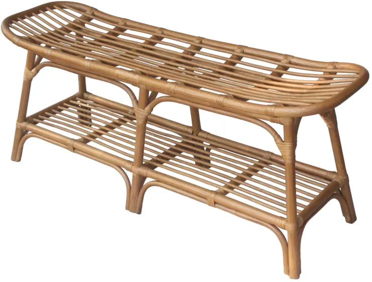 Damara Rattan Bench 