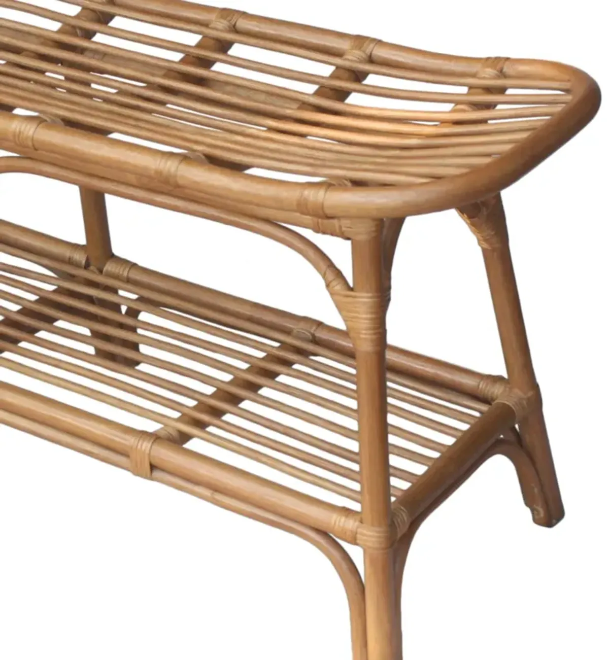 Damara Rattan Bench 