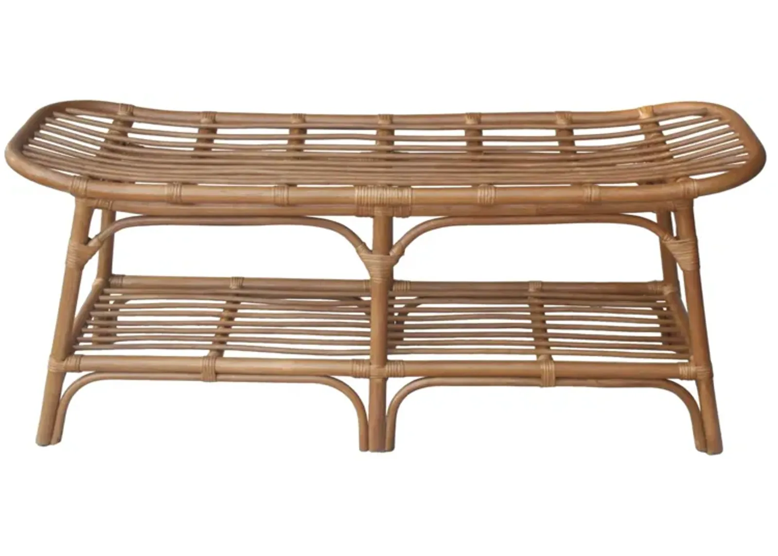 Damara Rattan Bench 