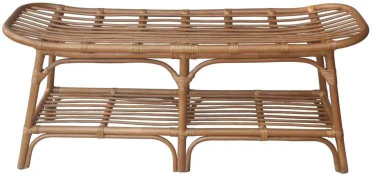 Damara Rattan Bench 