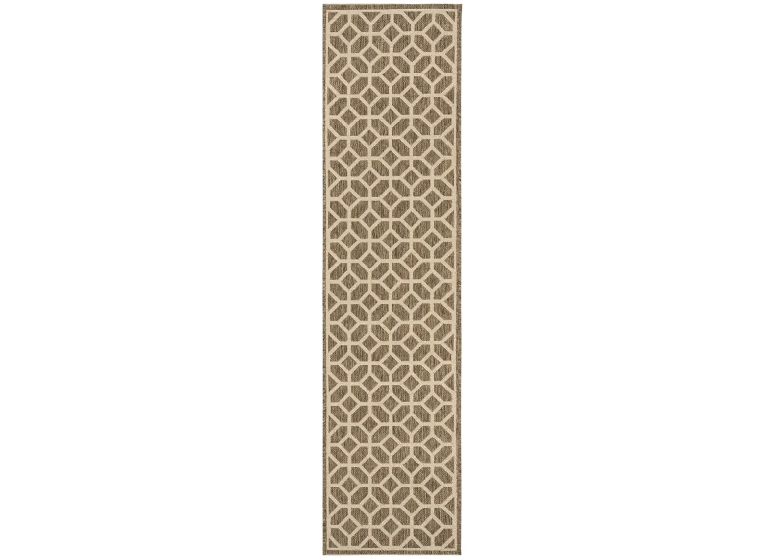 BEACH HOUSE 127 Beige 2'-2' X 6' Runner Rug