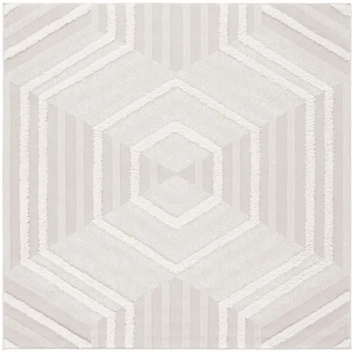 TRENDS 114 Beige 6'-7' X 6'-7' Square Square Rug