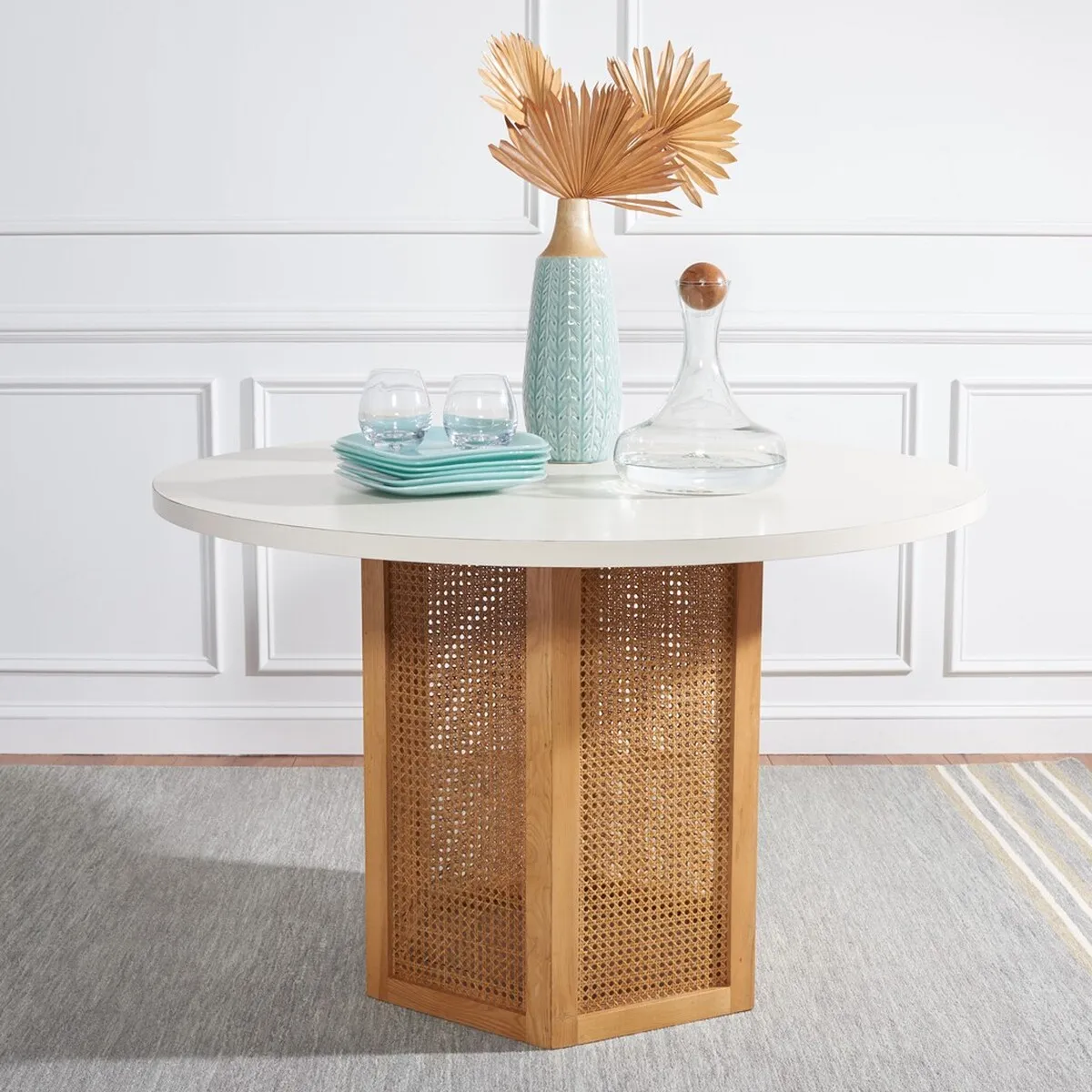 DANEZ CANE DINING TABLE