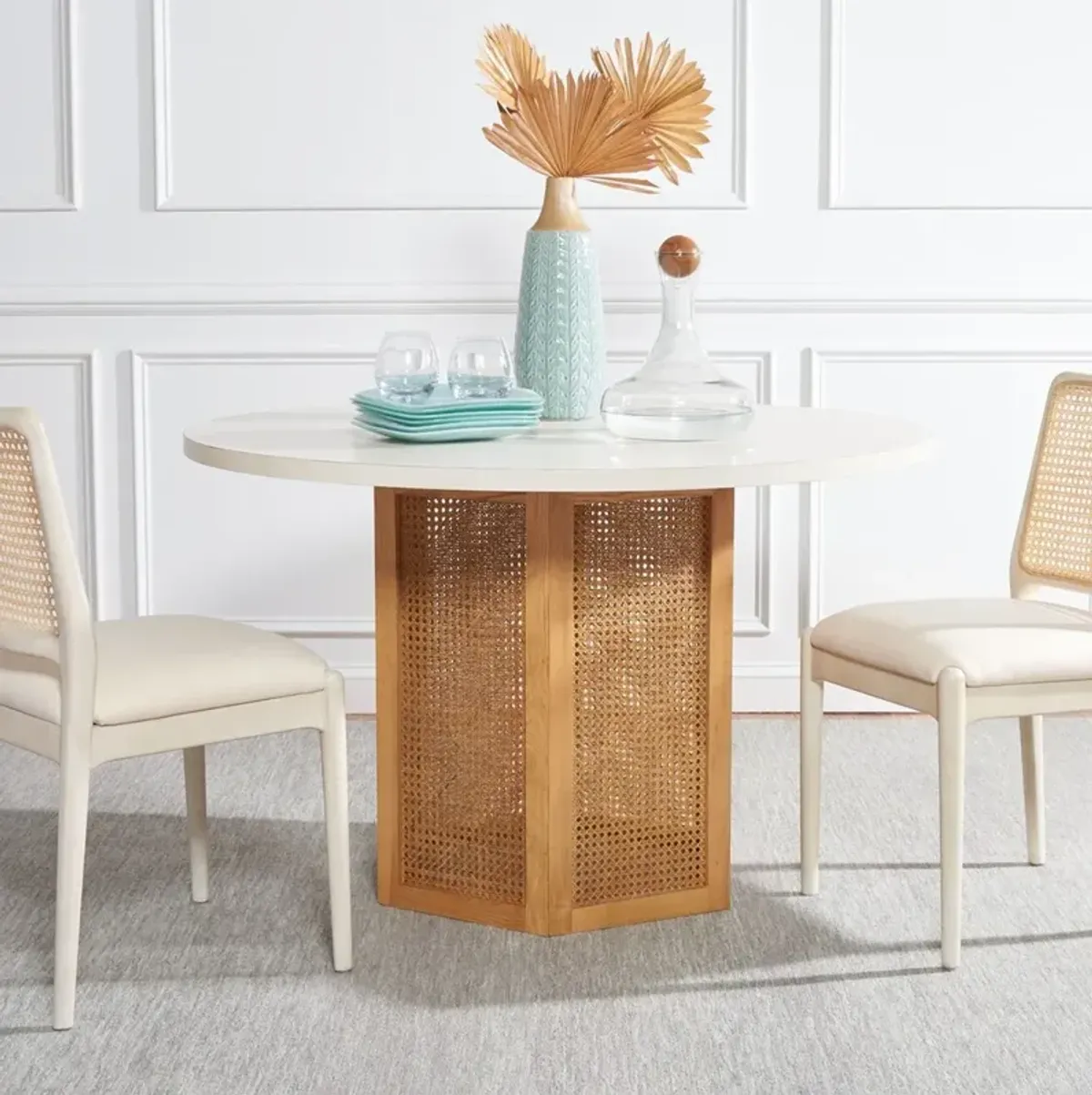 DANEZ CANE DINING TABLE