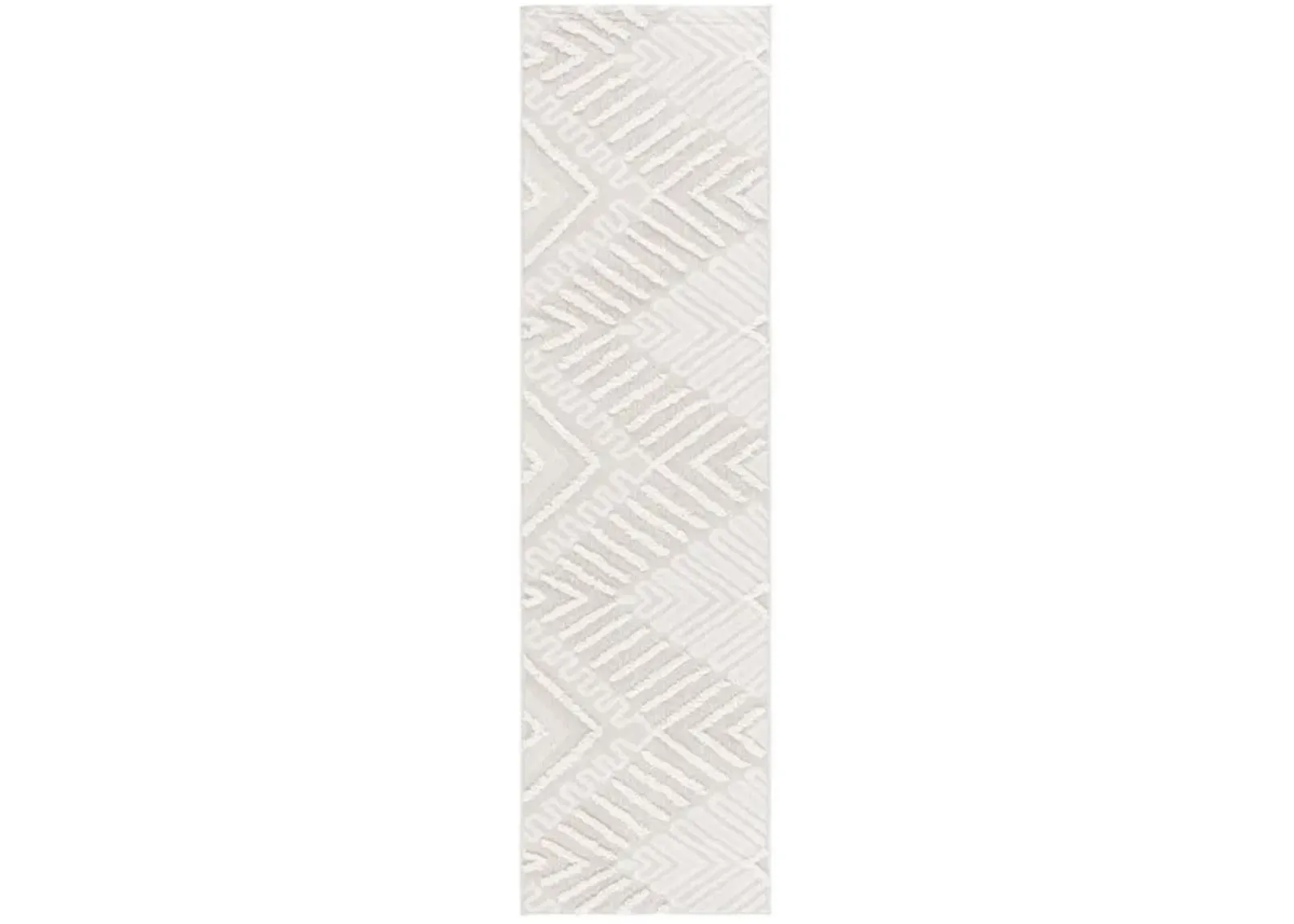 TRENDS 104 Beige 2'-2' X 8' Runner Rug