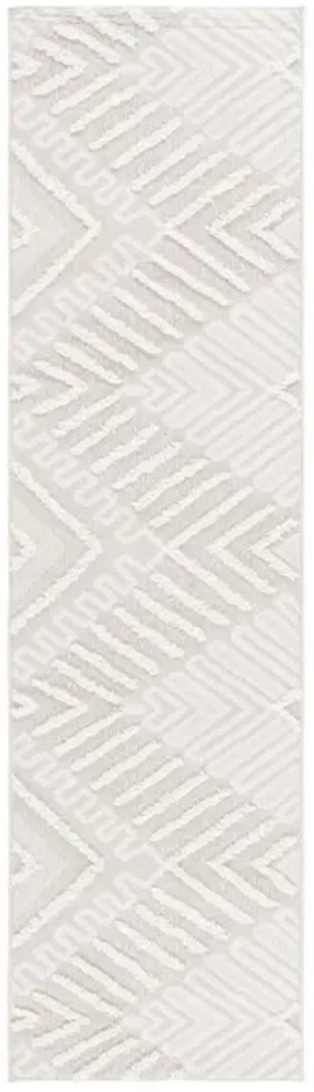 TRENDS 104 Beige 2'-2' X 8' Runner Rug