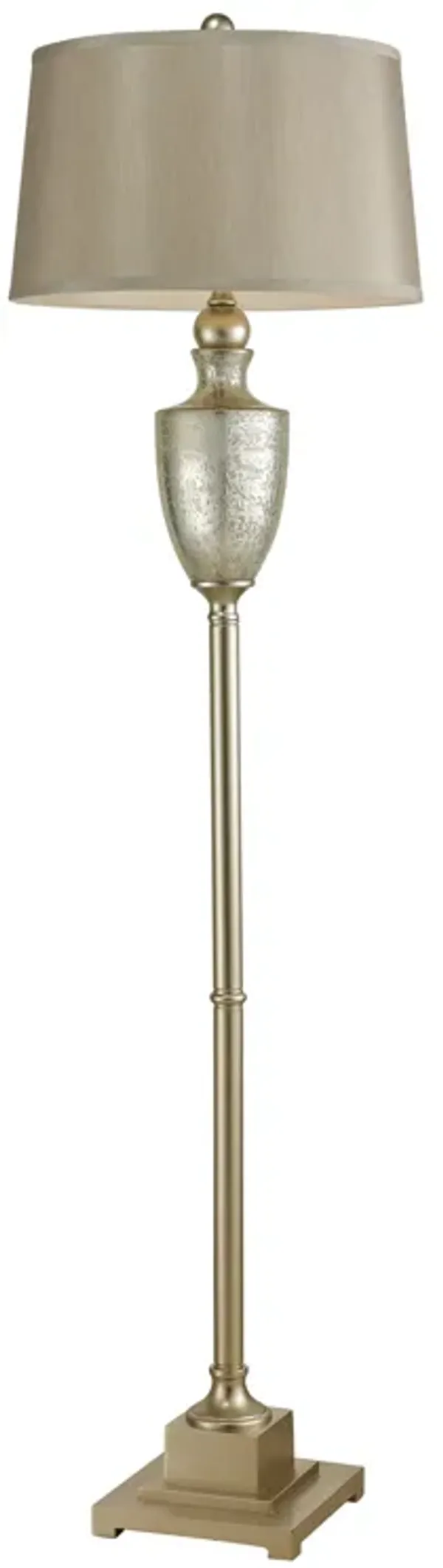 Elmira 63" High 1-Light Floor Lamp - Antique Mercury