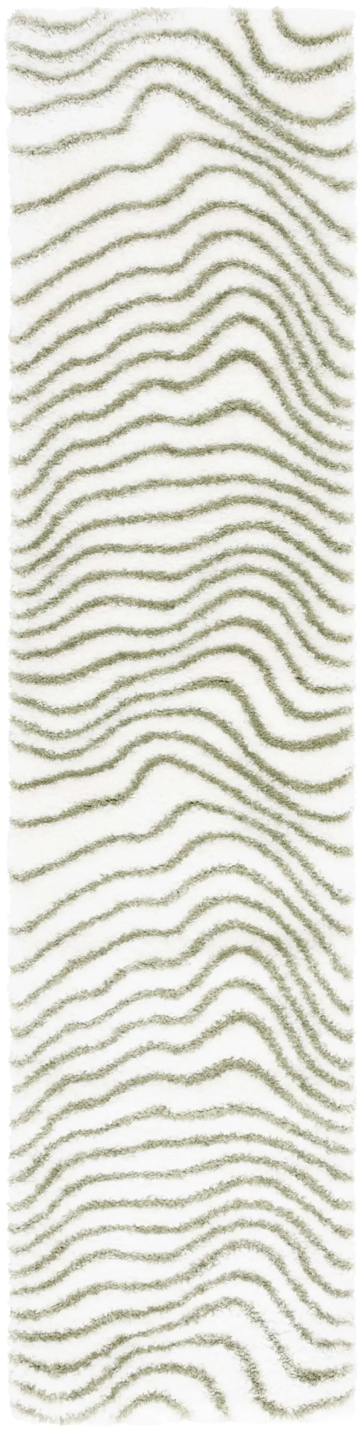 TAHOE SHAG 680 IVORY  2' x 8' Runner Rug