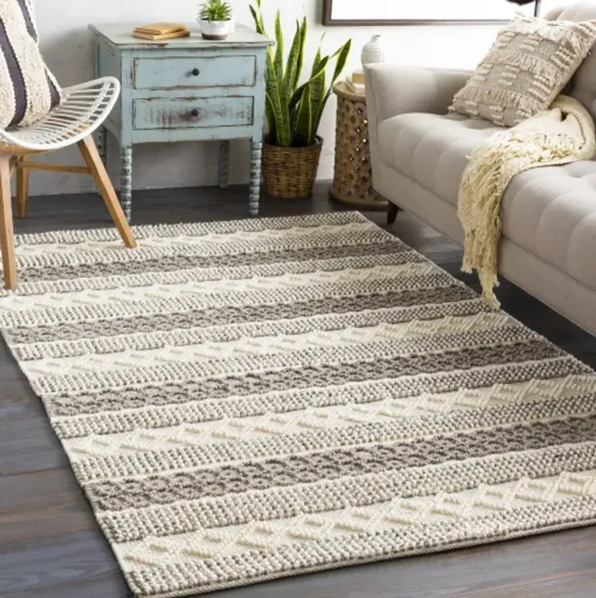 Farmhouse Neutrals 3' x 5' Rug