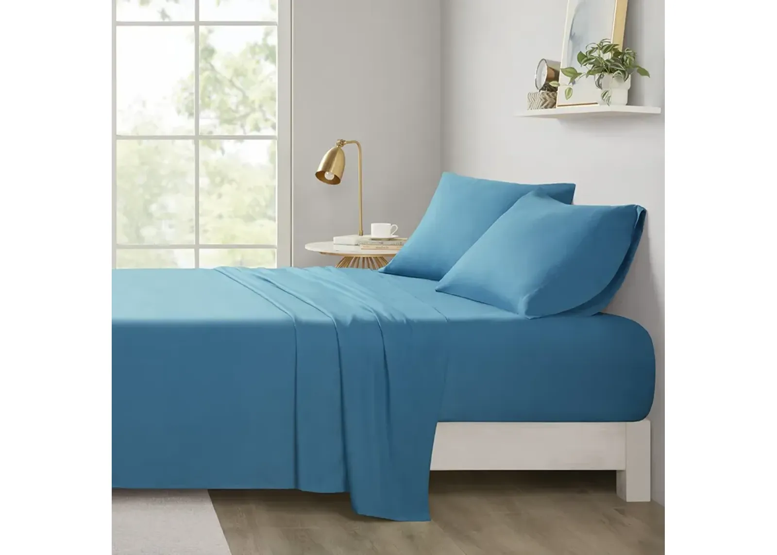 Intelligent Design Microfiber Teal All Season Soft Touch Sheet Set