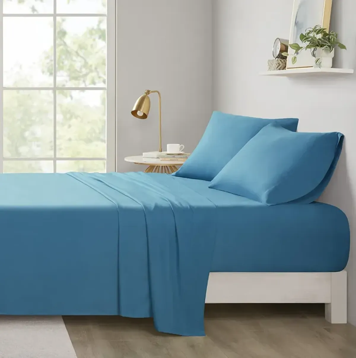 Intelligent Design Microfiber Teal All Season Soft Touch Sheet Set