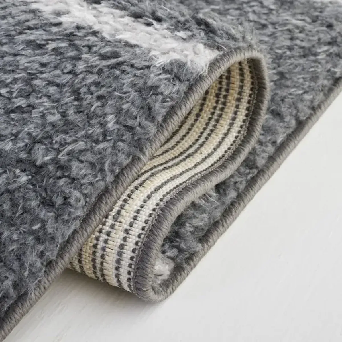 NORWAY 206 Grey 2'-2' X 8' Runner Rug