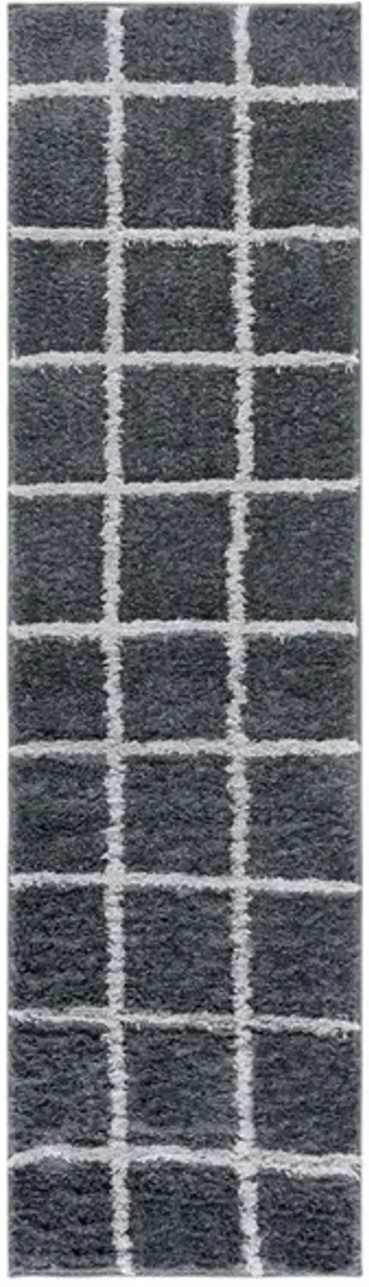 NORWAY 206 Grey 2'-2' X 8' Runner Rug