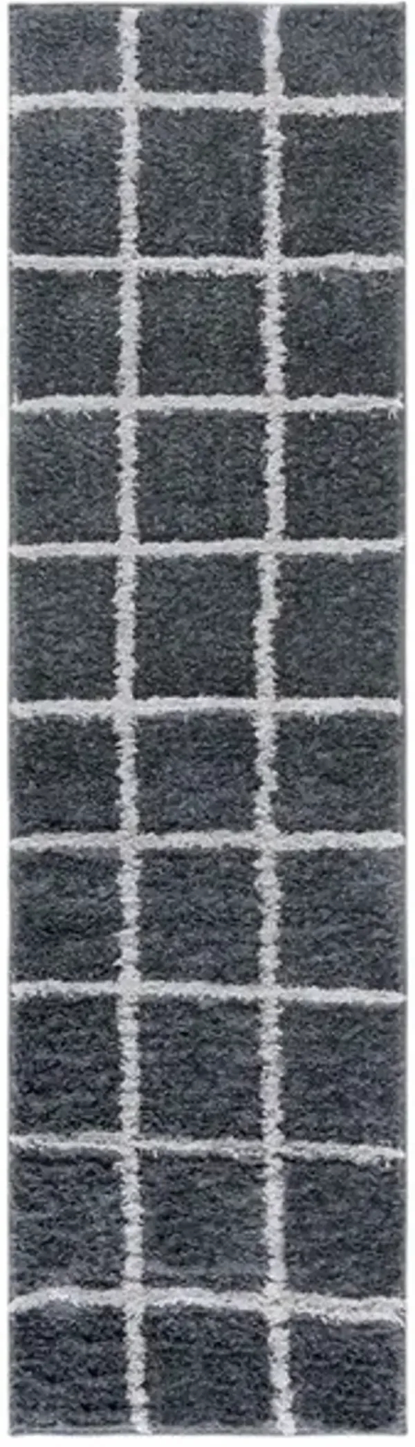 NORWAY 206 Grey 2'-2' X 8' Runner Rug