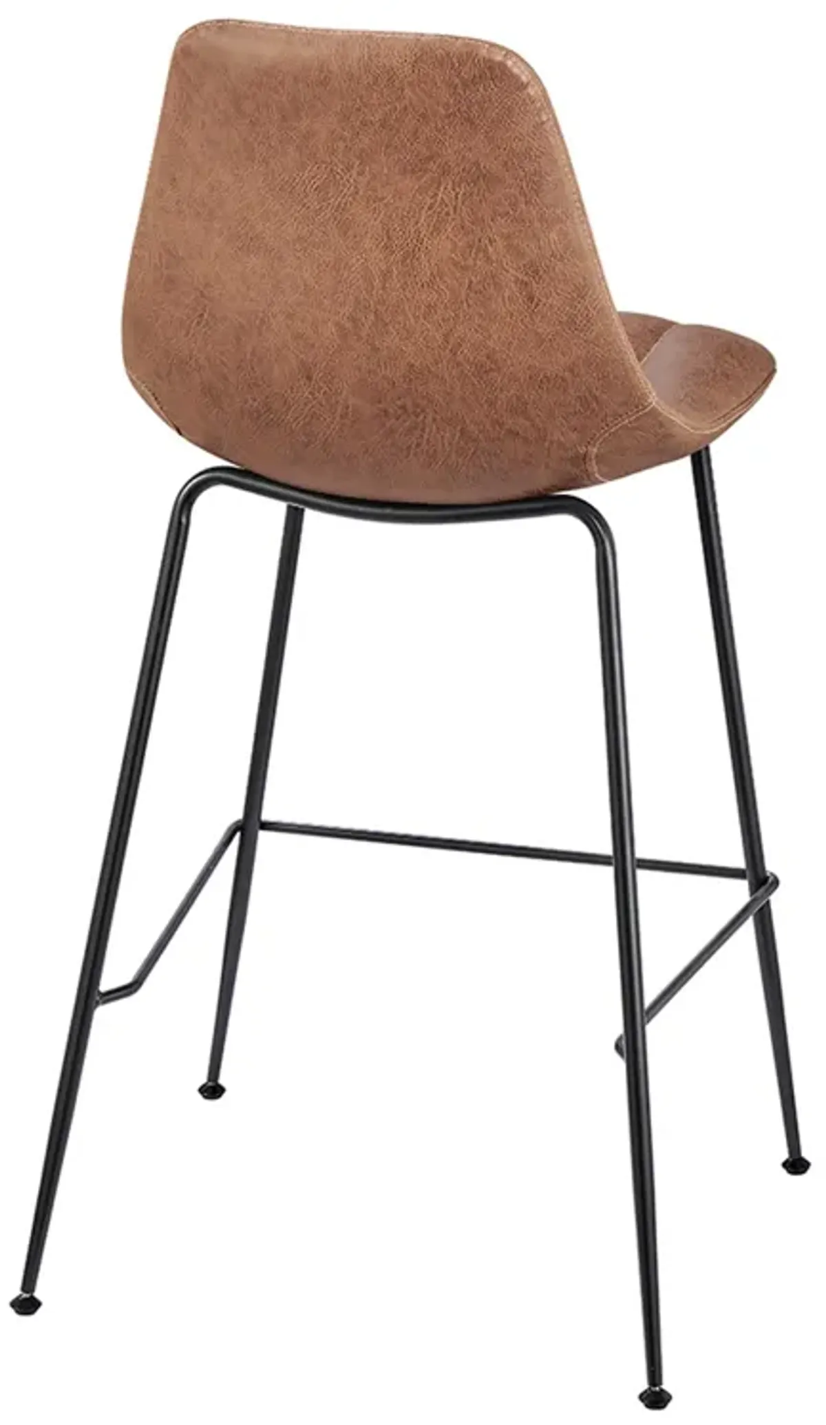 Robert KD PU Counter Stool, Umber Brown 