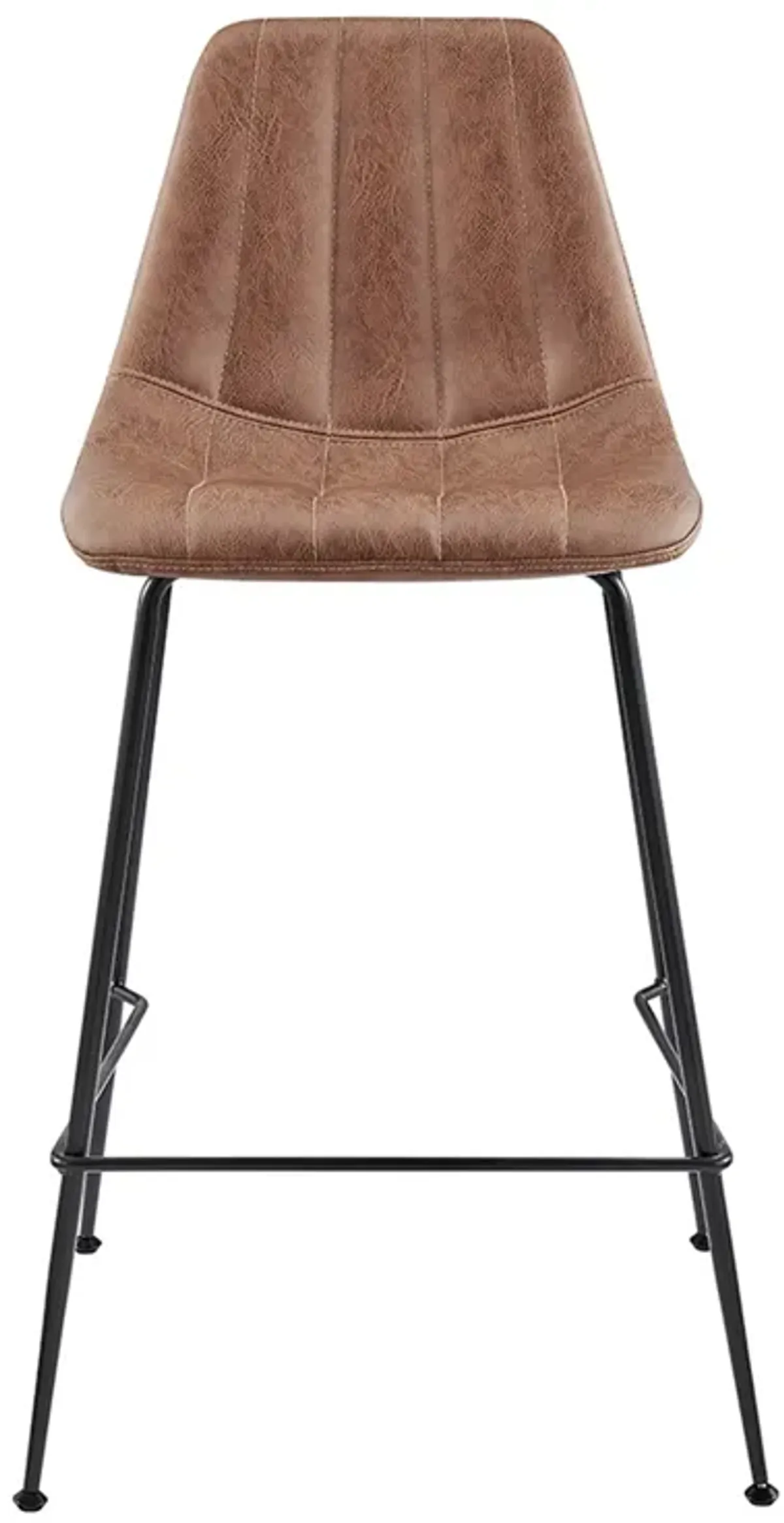 Robert KD PU Counter Stool, Umber Brown 