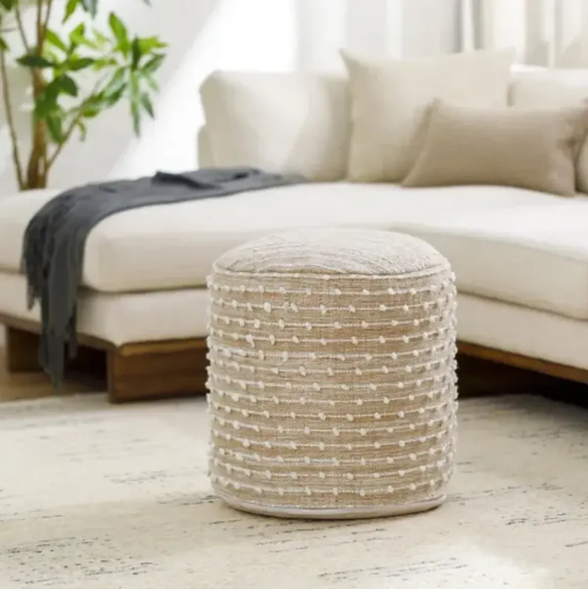 Imani IMPF-001 18"H x 18"W x 18"D Pouf