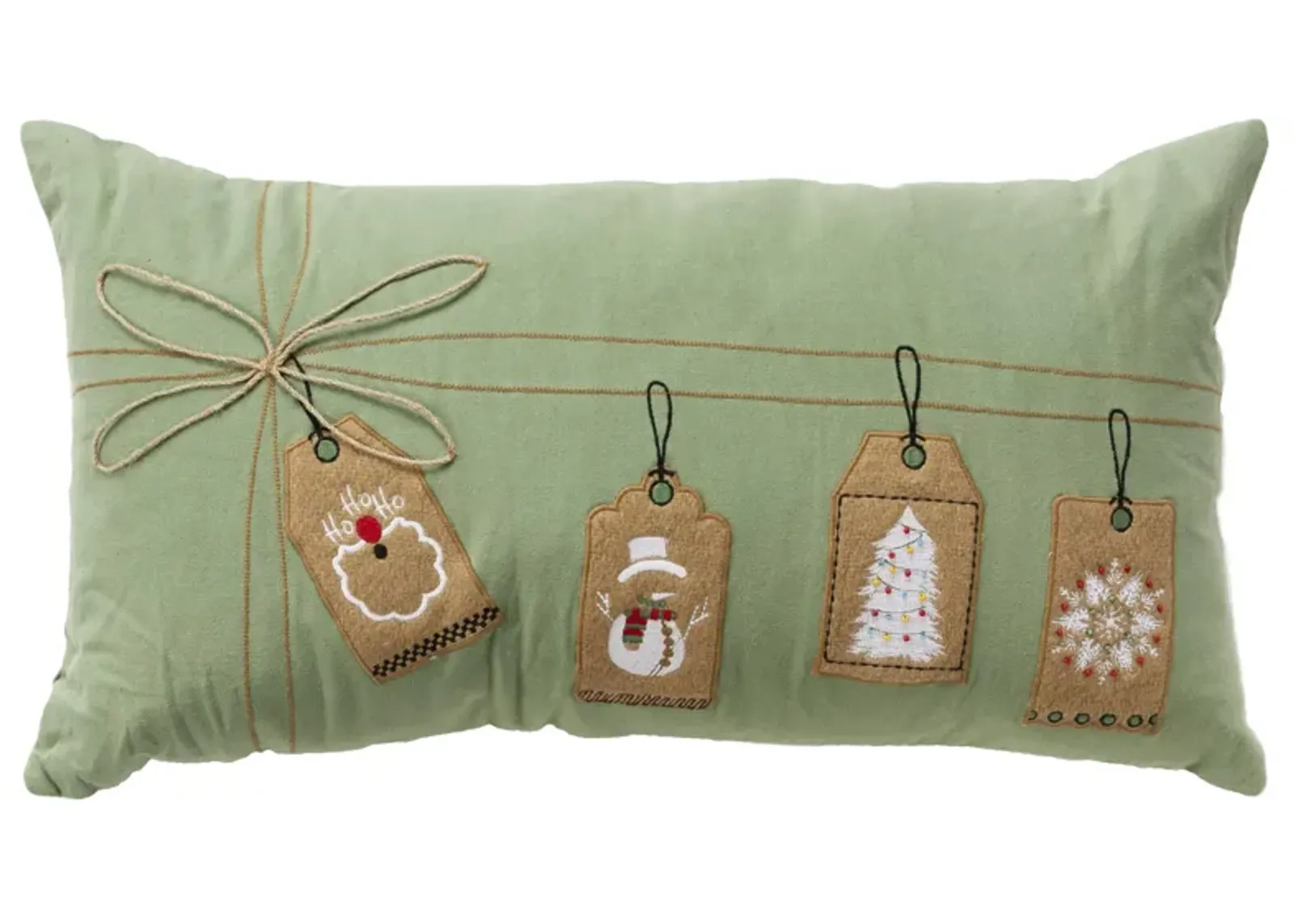 HOLIDAY 2022 Holiday Icon Brown Pillow