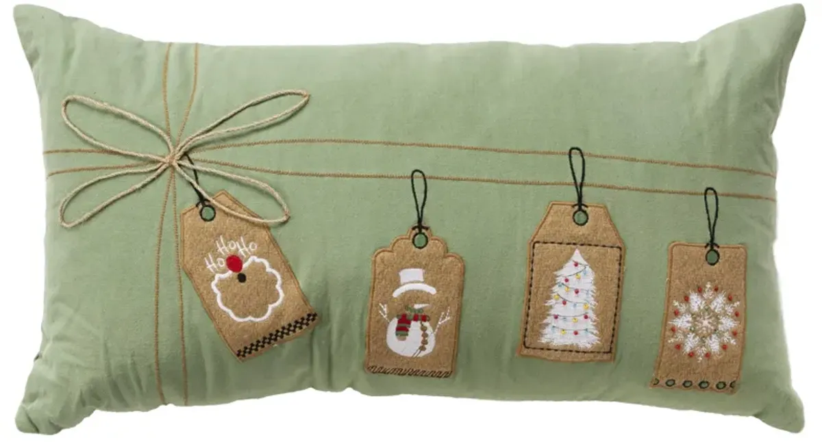 HOLIDAY 2022 Holiday Icon Brown Pillow