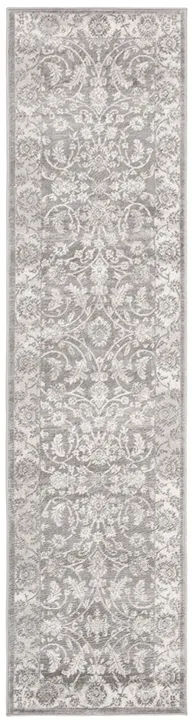 Brentwood 844 Cream / Grey 2' X 14' Runner Powerloomed Rug