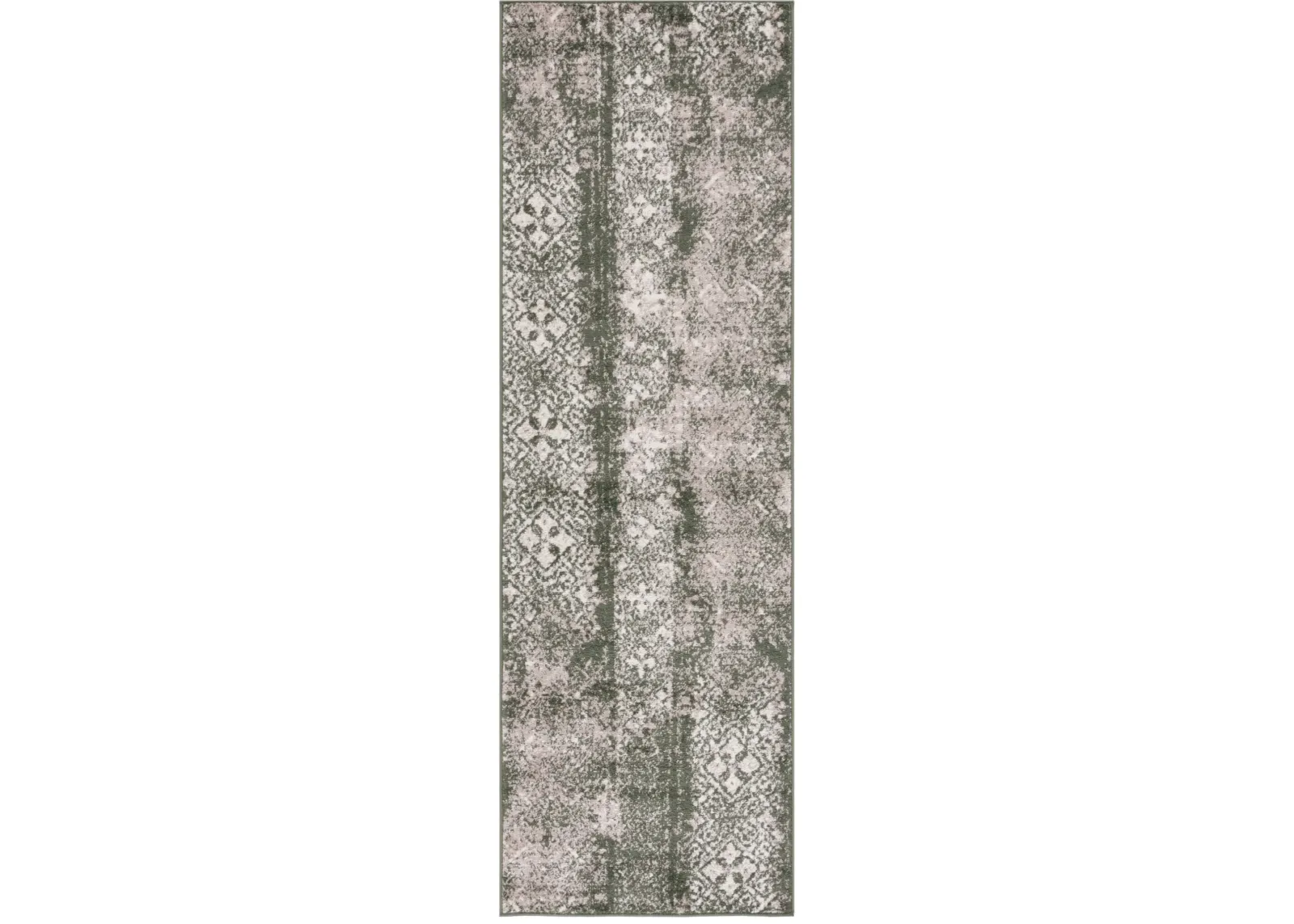 ADIRONDACK 111 DARK GREEN  2'-6' x 8' Runner Rug