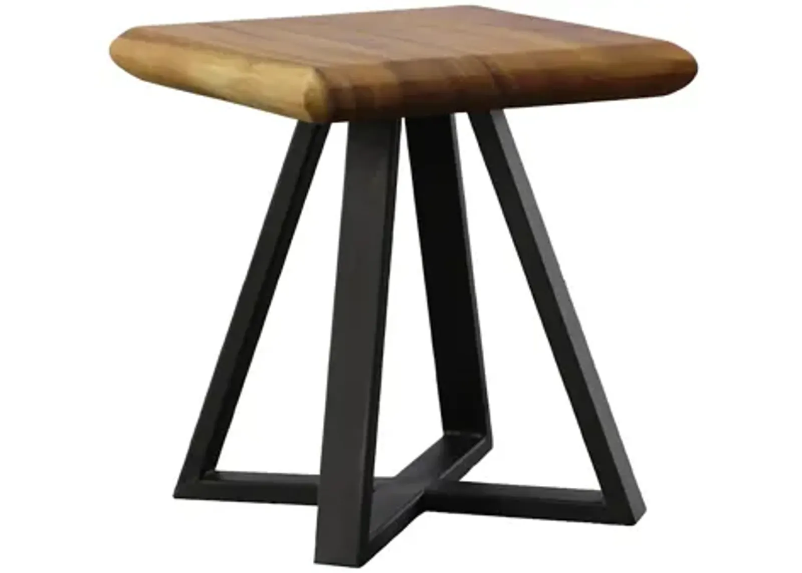 Trapezium Side Table, Black Base