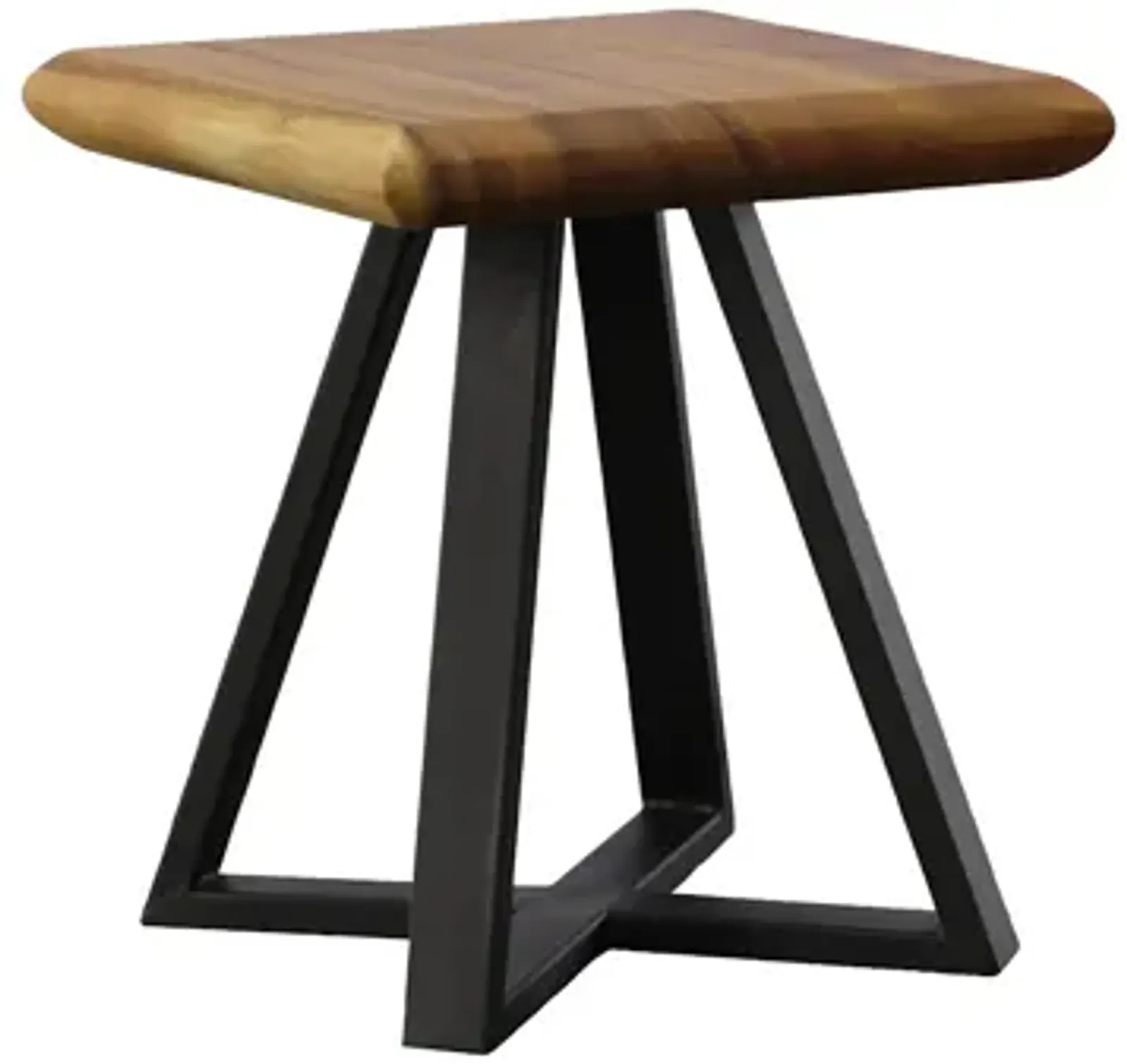 Trapezium Side Table, Black Base