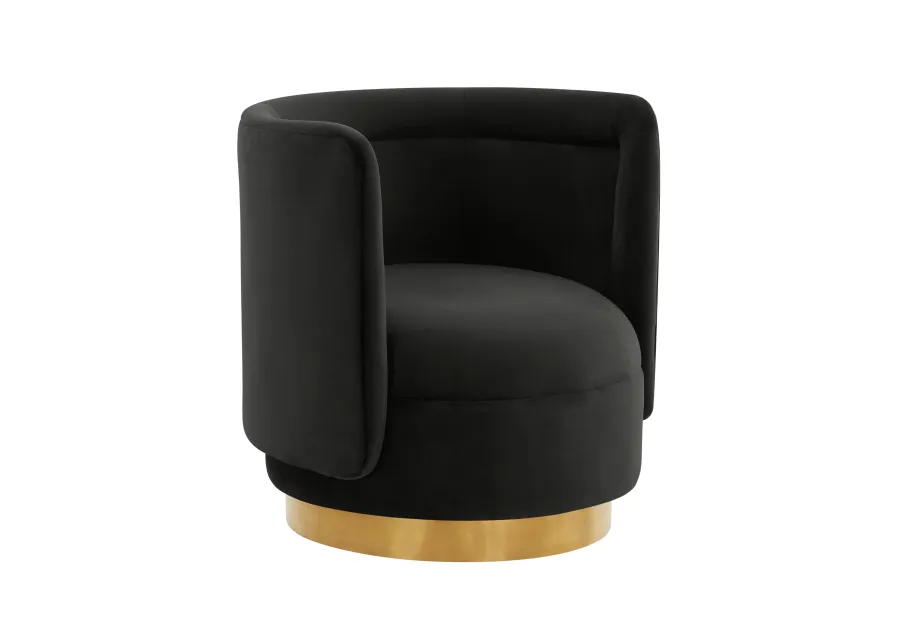 Remy Velvet Swivel Chair