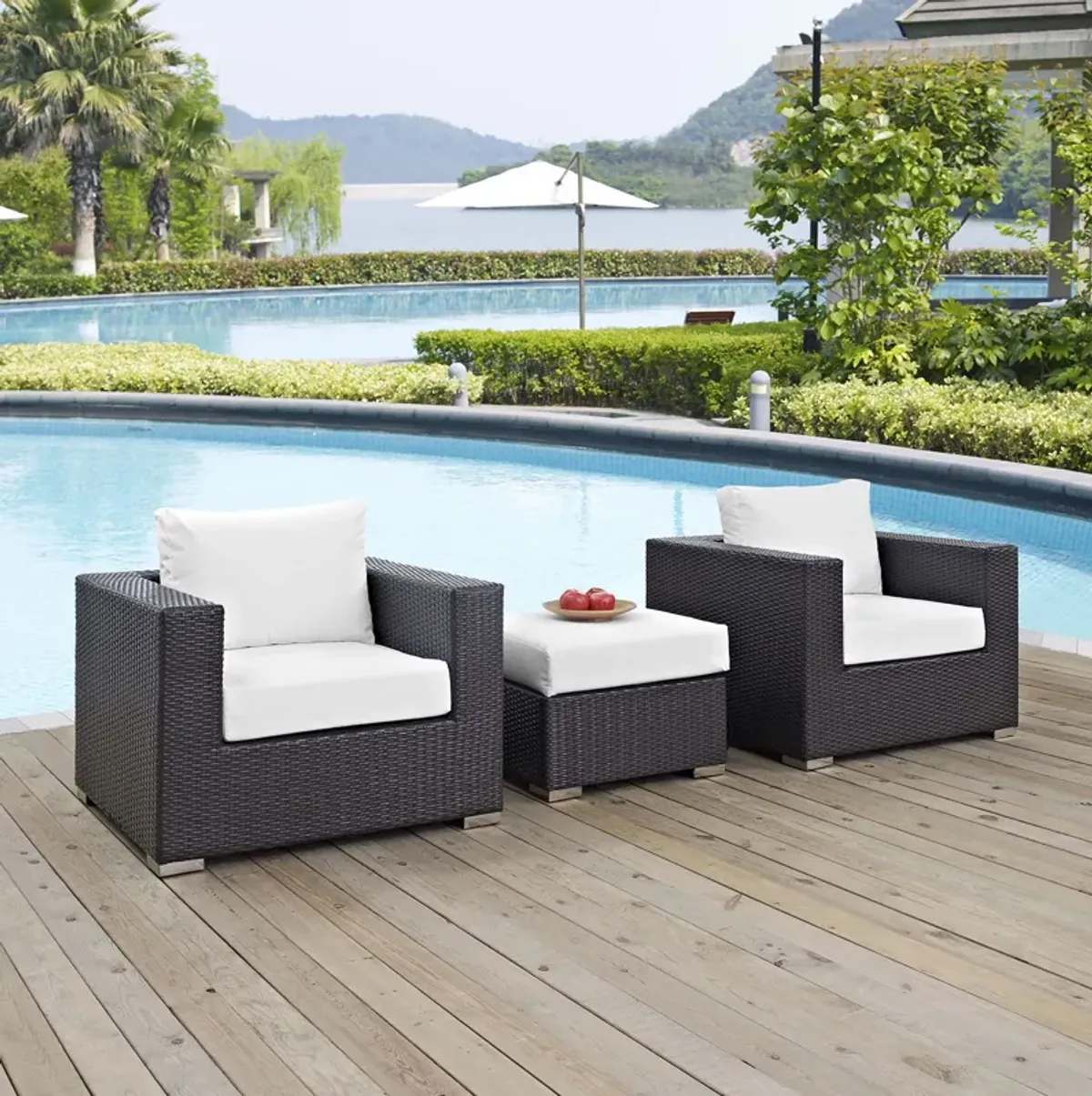 Convene 3 Piece Outdoor Patio Sofa Set