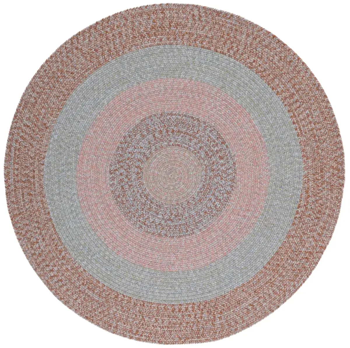 BRAIDED Hand Woven 3' x 3' Round area rug