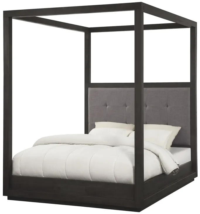 Oxford Full-Size Canopy Bed in Dolphin