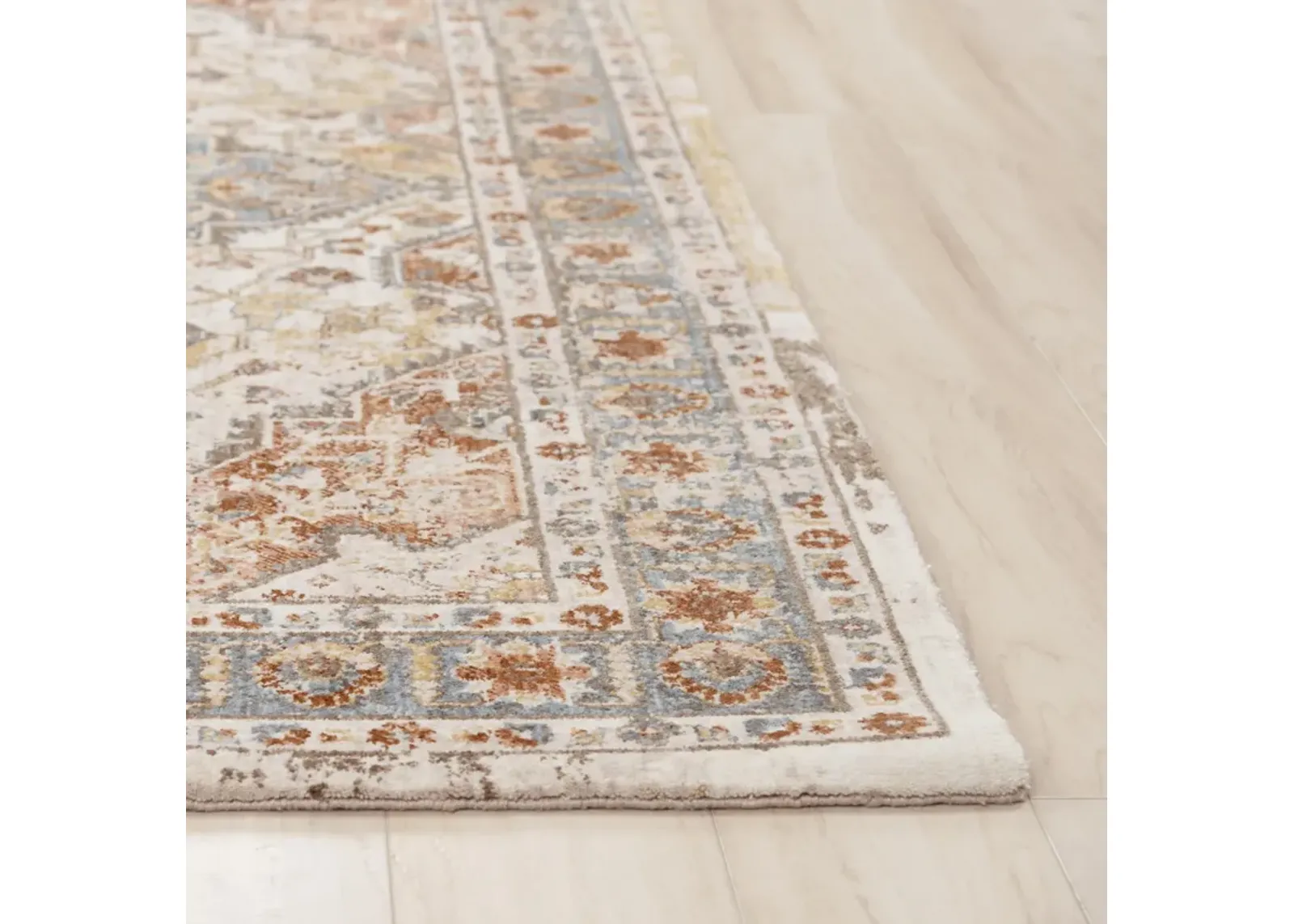 Jasper Ivory/Multi Persian/Classic Recycled Polyester 2'6" x 8' Runner Rug