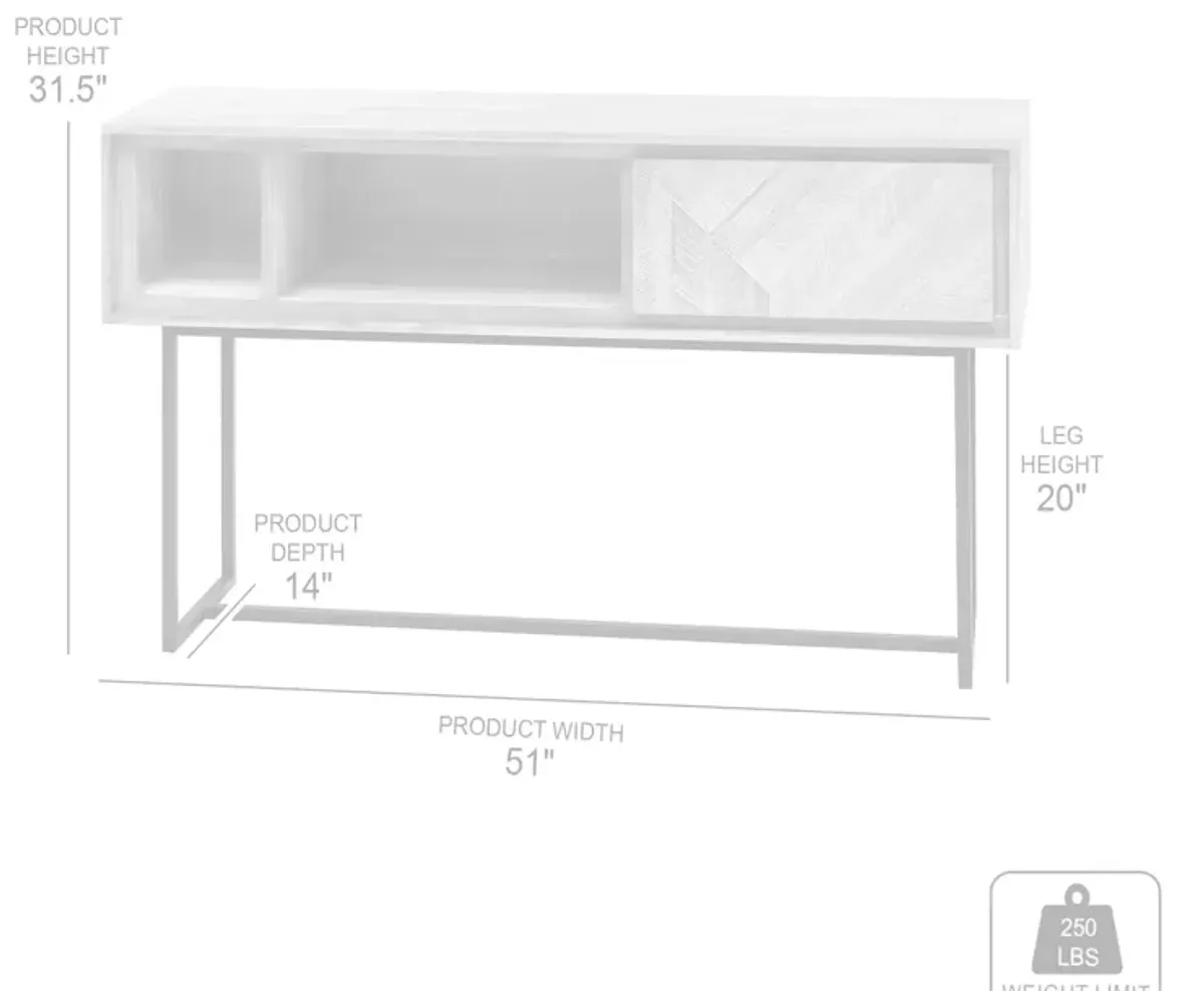 Peridot 1-Drawer Console Table