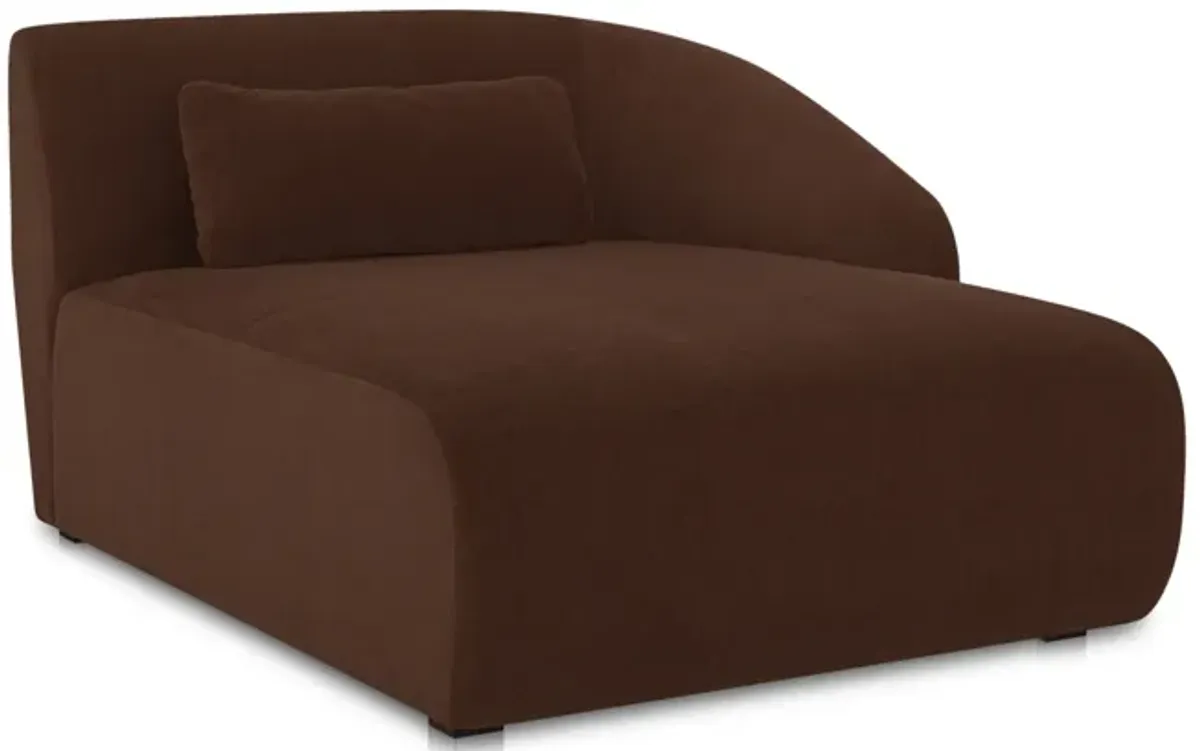 Amelia Right Arm Facing Chaise Chestnut