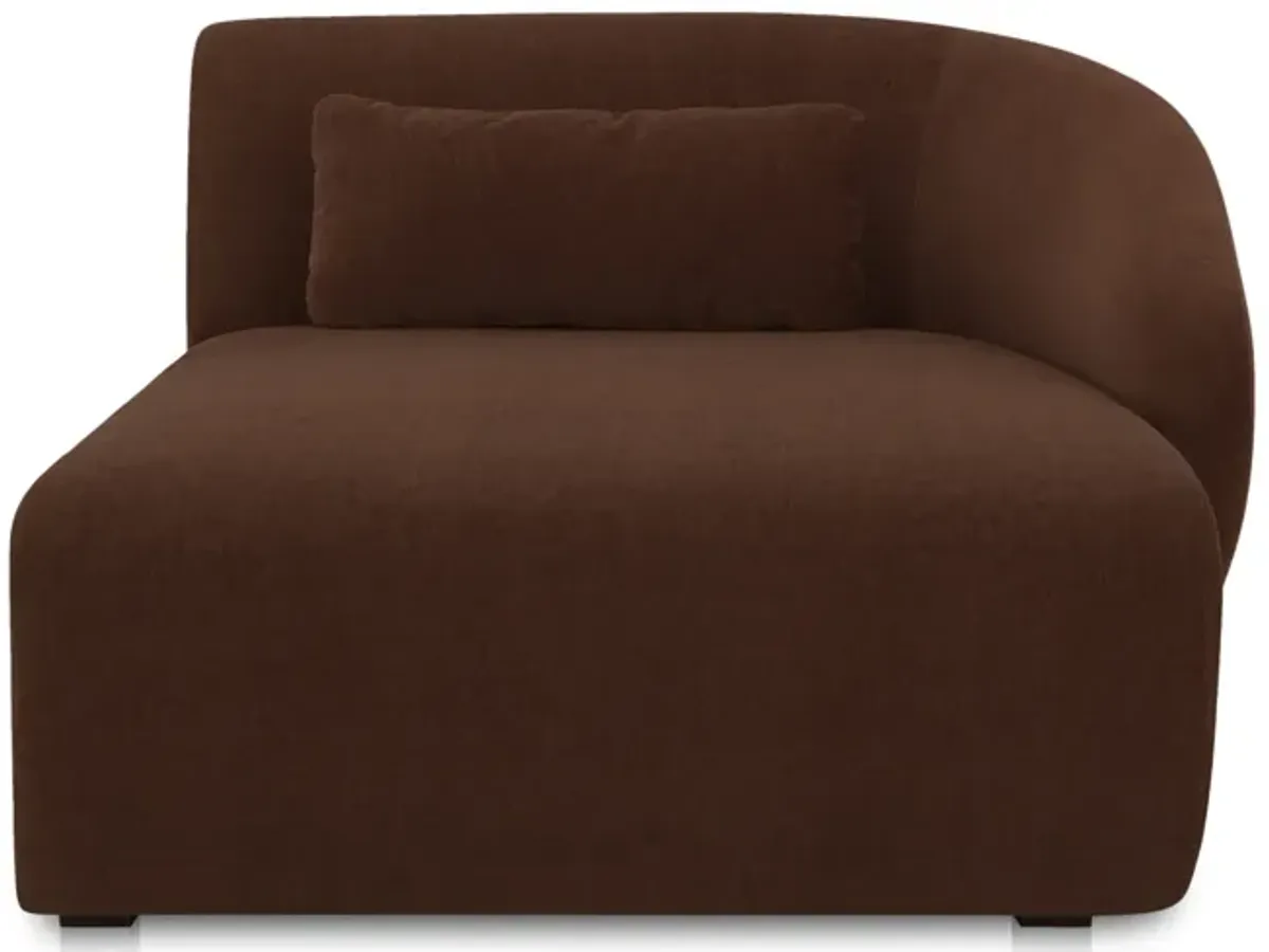 Amelia Right Arm Facing Chaise Chestnut