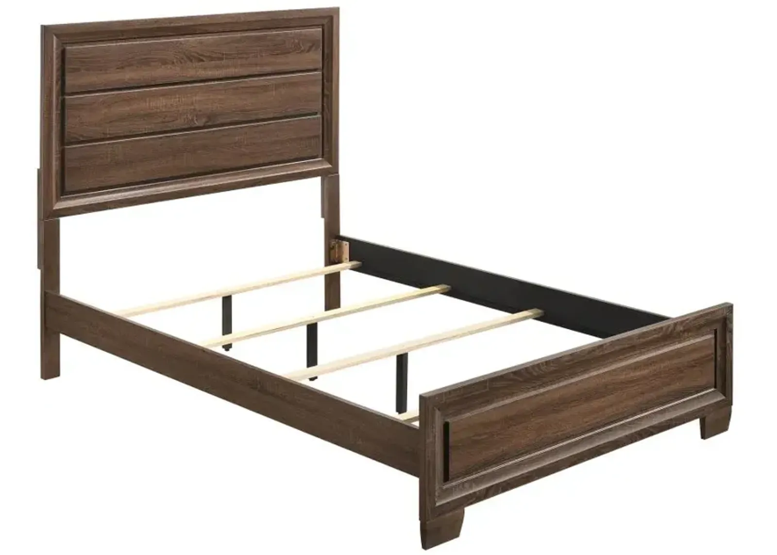 Brandon Eastern King Panel Bed Medium Warm Brown