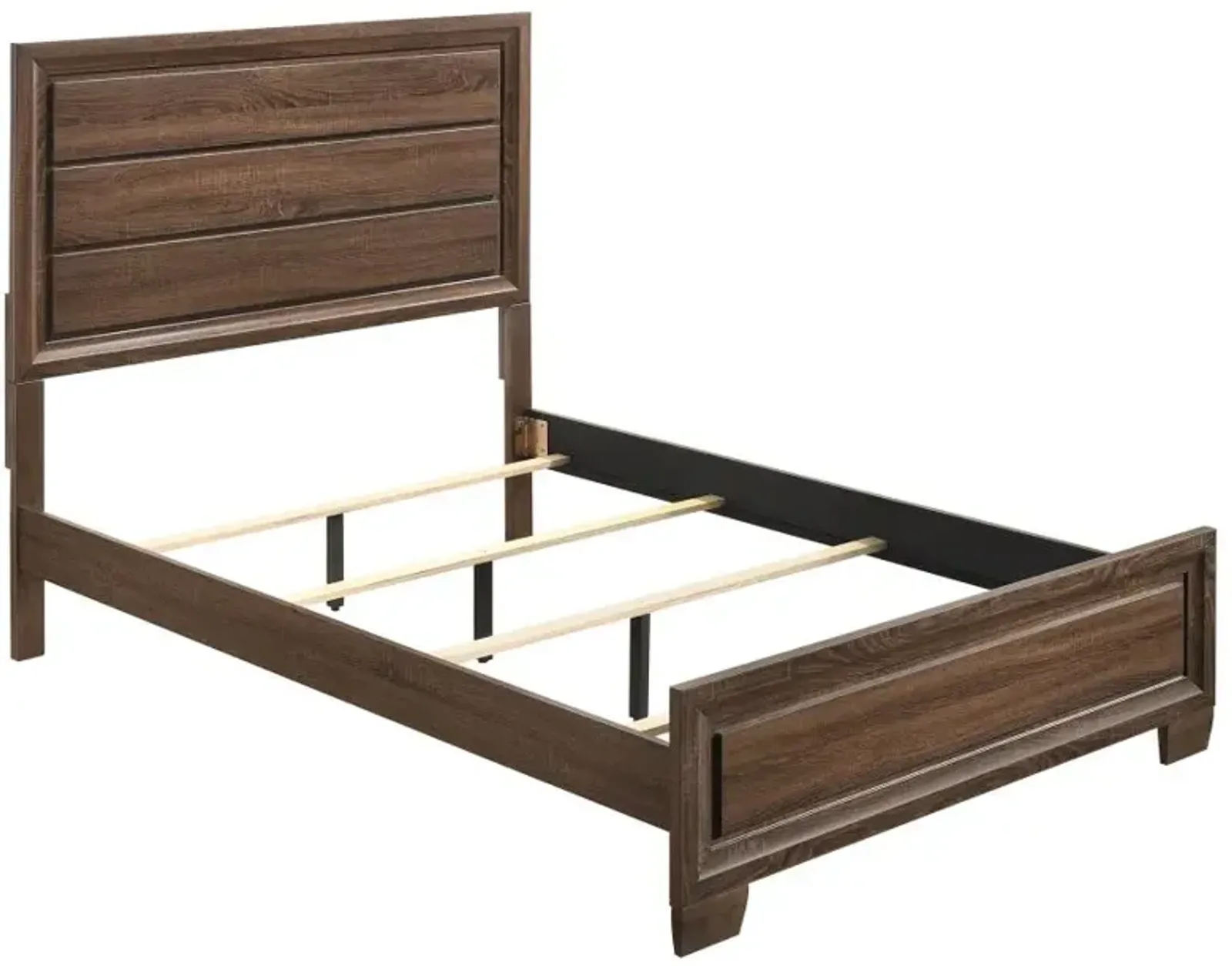 Brandon Eastern King Panel Bed Medium Warm Brown