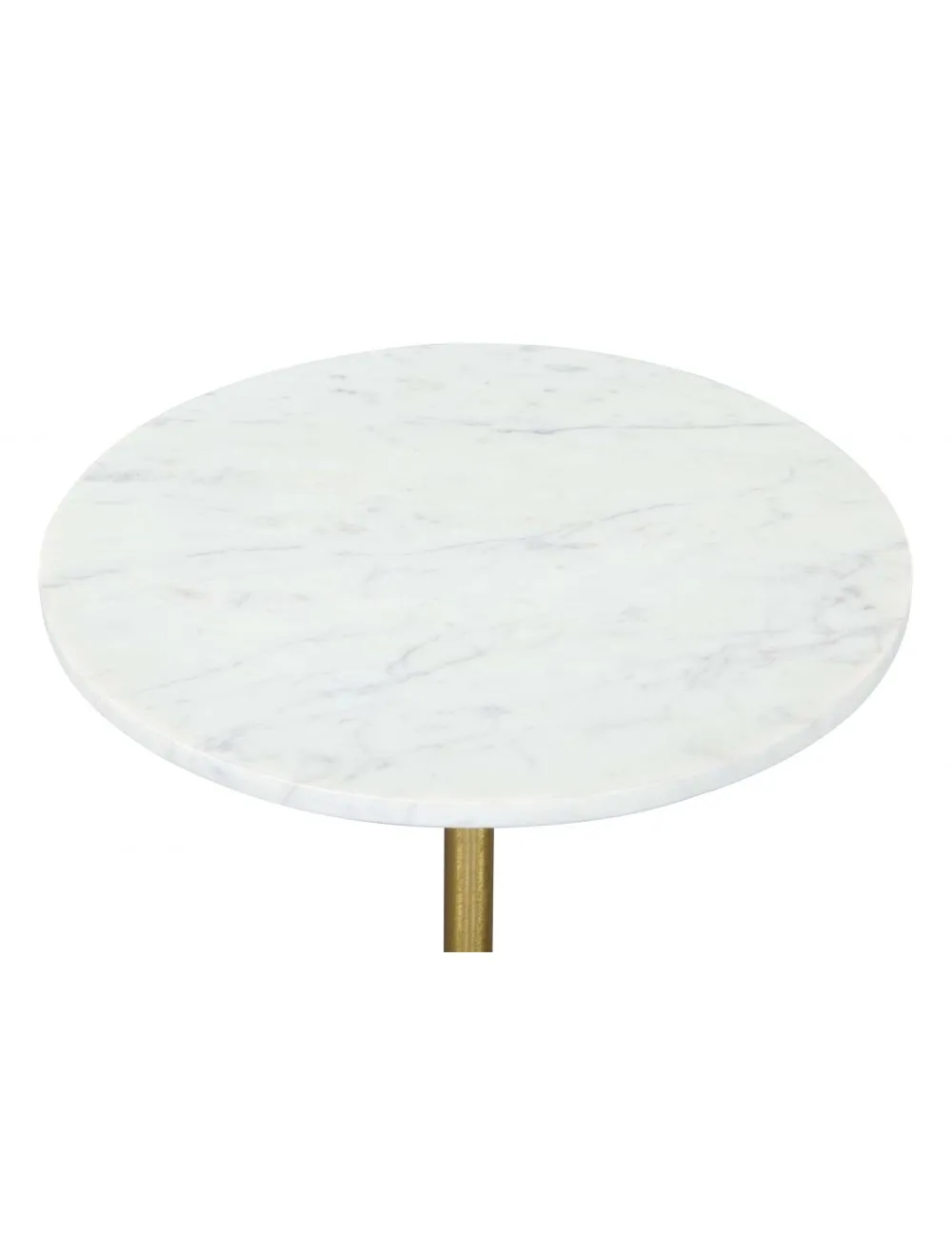 Cynthia Side Table White & Gold