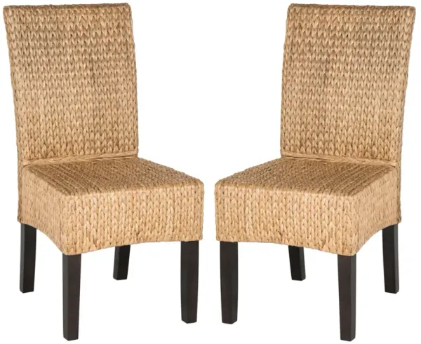 LUZ 18''H WICKER DINING CHAIR - Set of 2