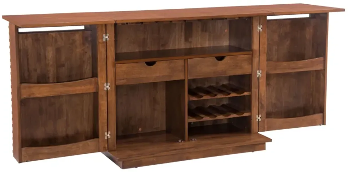 Linea Bar Cabinet Walnut