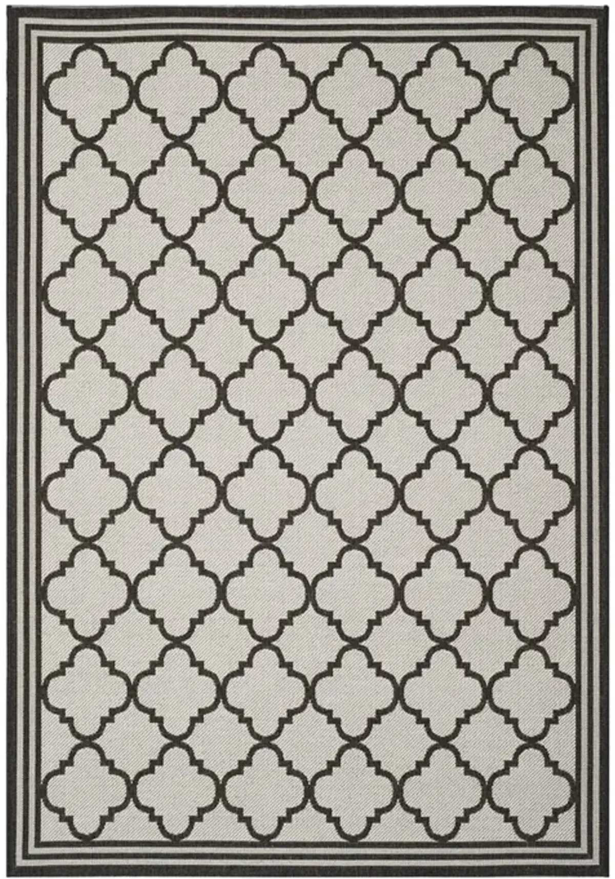 Safavieh BEACH HOUSE Collection BHS121A-3 Light Grey / Charcoal 3' X 5'