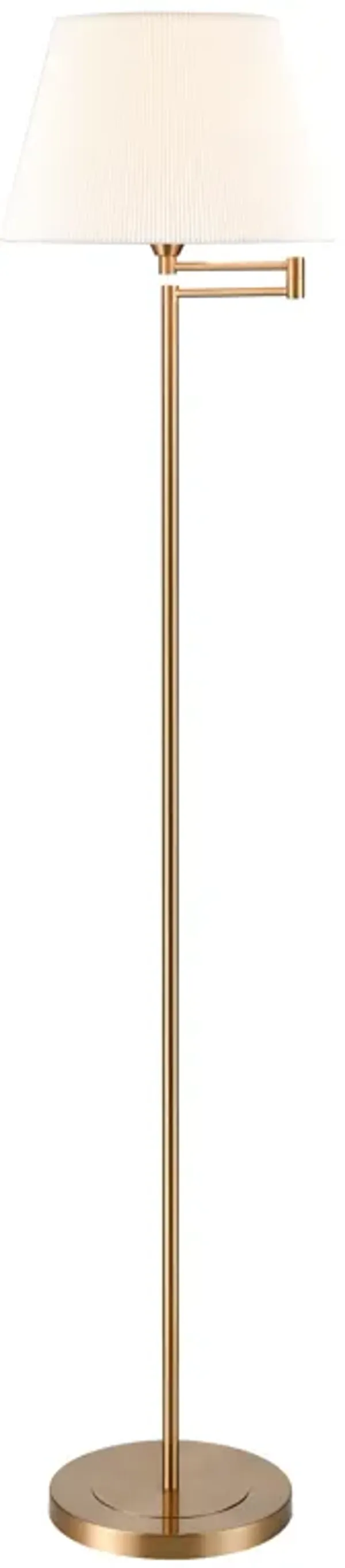 Scope 65'' High 1-Light Floor Lamp - Aged Brass - Includes LED Bulb