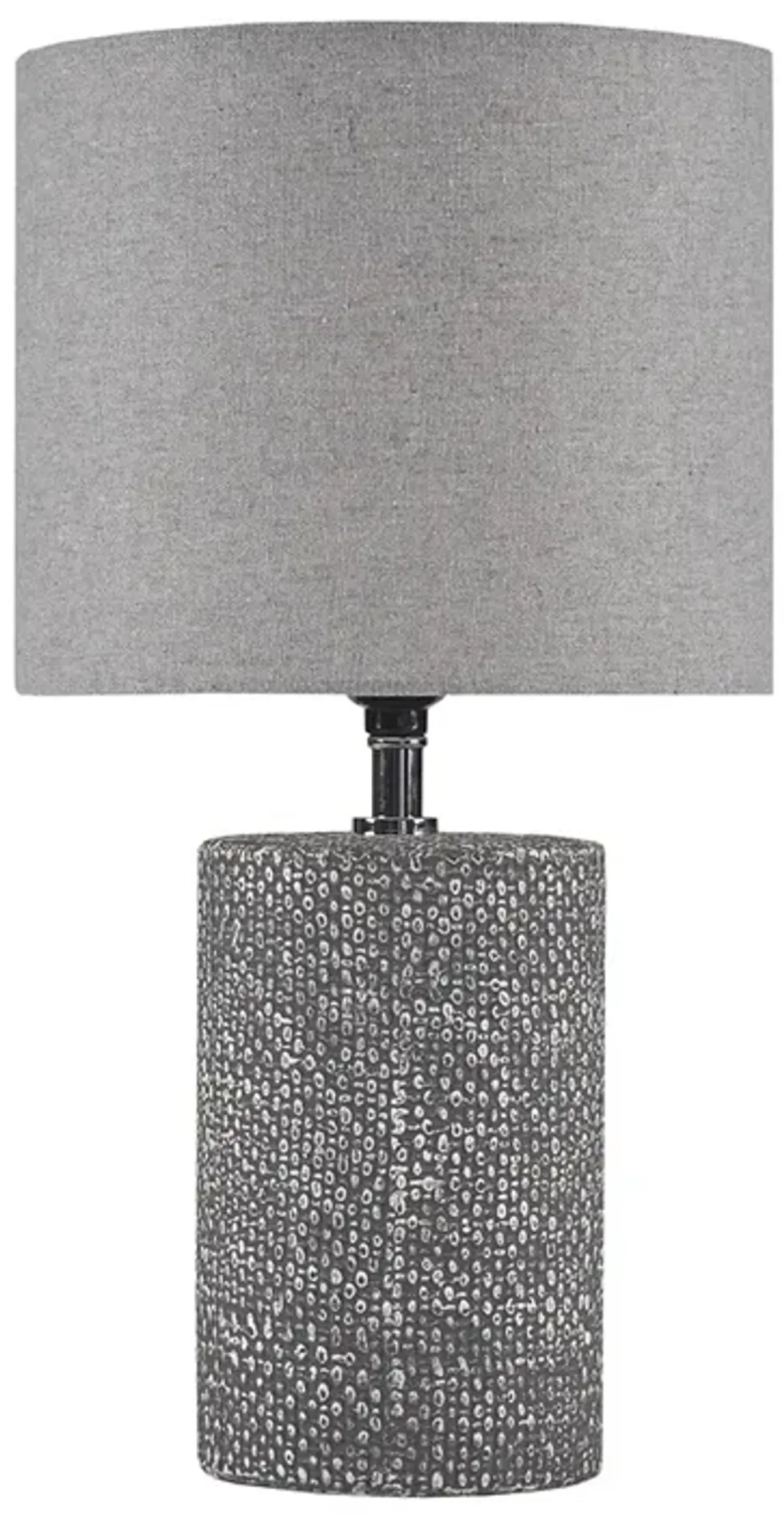 510 Design Bayard Grey Embossed Ceramic Table Lamp