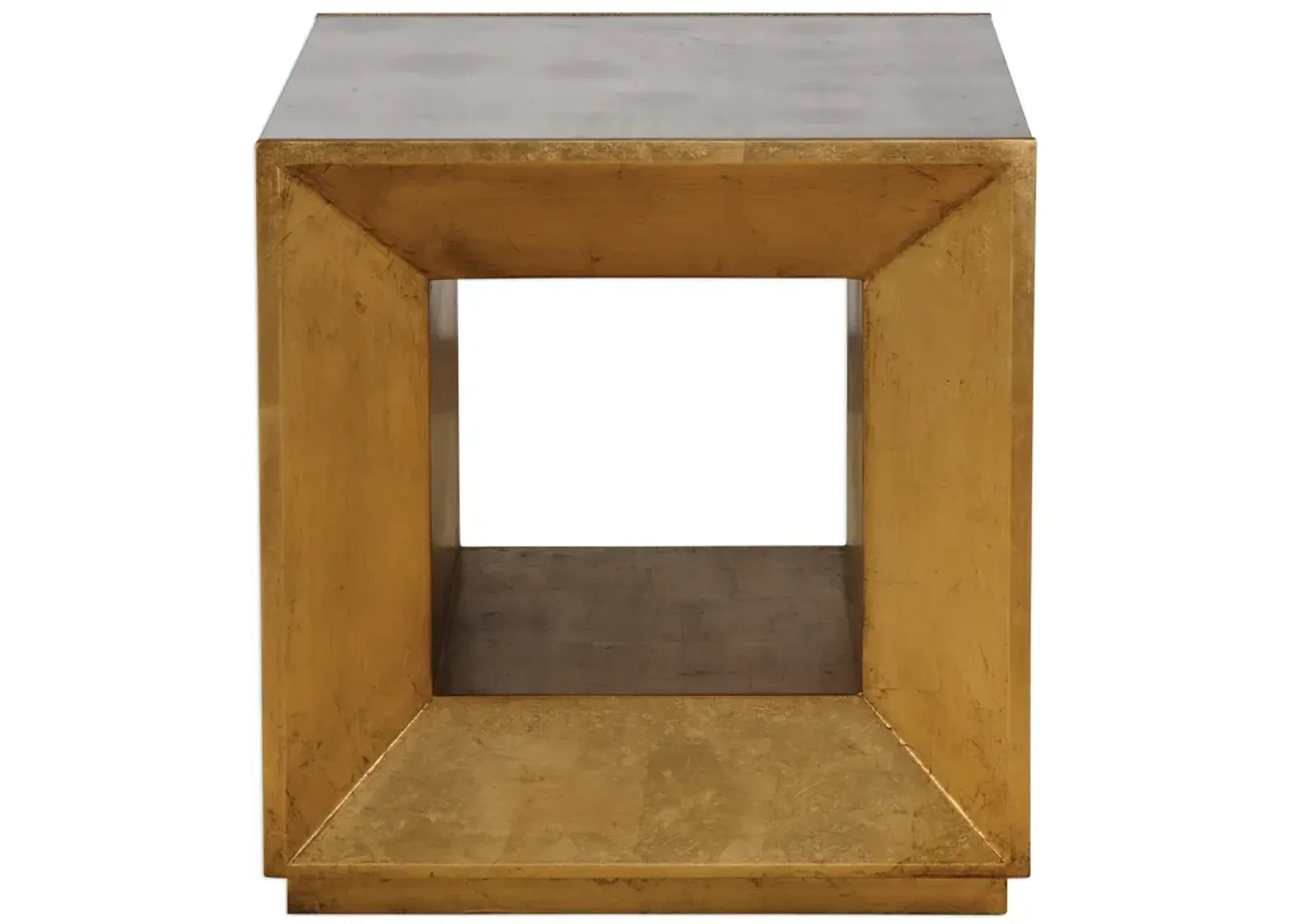 Flair Gold Cube Table