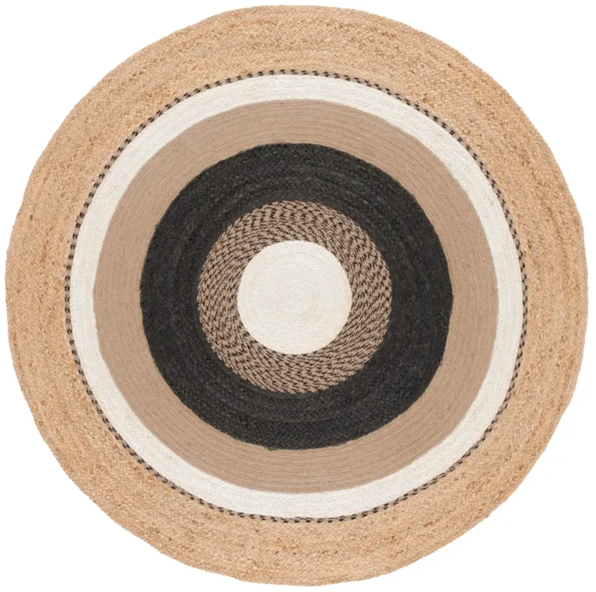 NATURAL FIBER Hand Woven 4' x 4' Round area rug