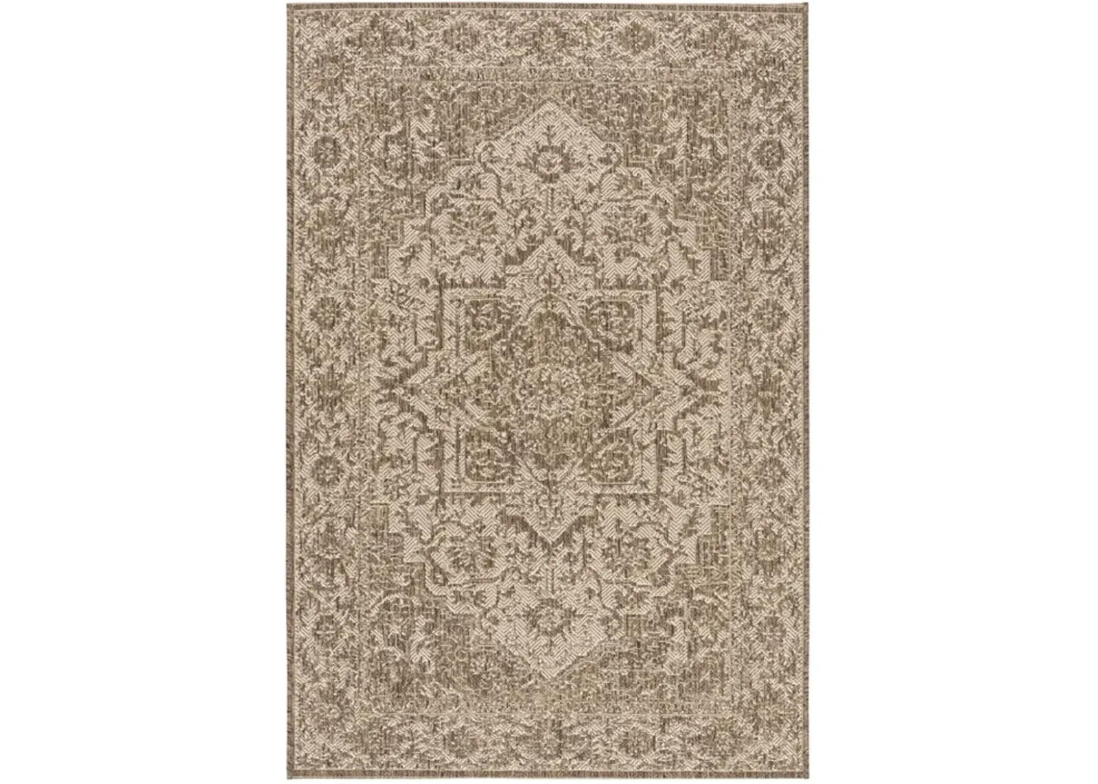 LINDEN 139 Collection LND139C-5 Cream / Beige 5'-3" X 7'-6"